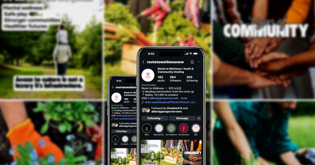 Roots to Wellness Social Media Management + Graphics Creation cover