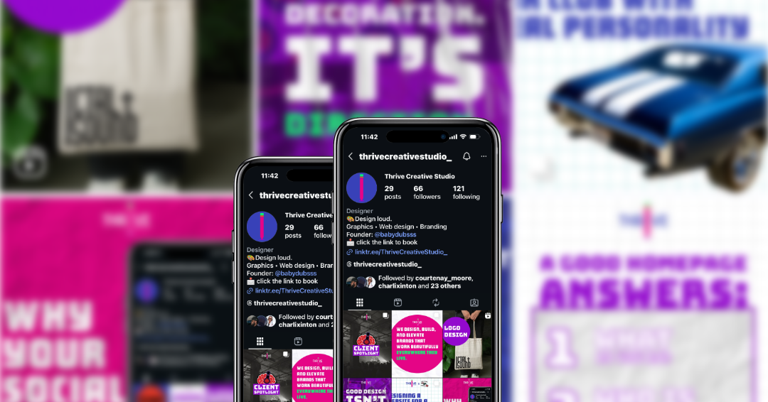 Thrive Creative Studios Social Media Management + Graphics Creation cover